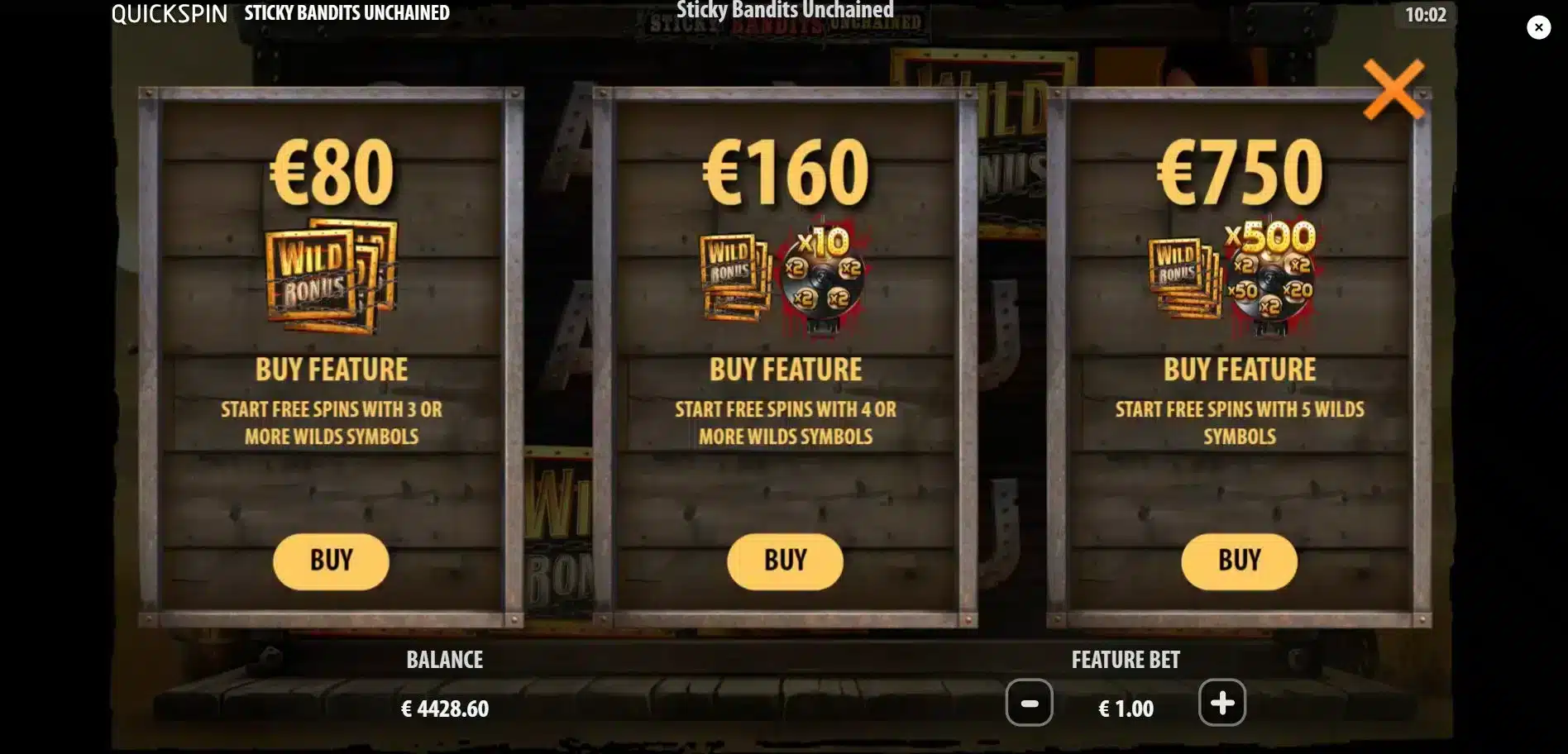 Sticky Bandits Unchained Bonus Buy