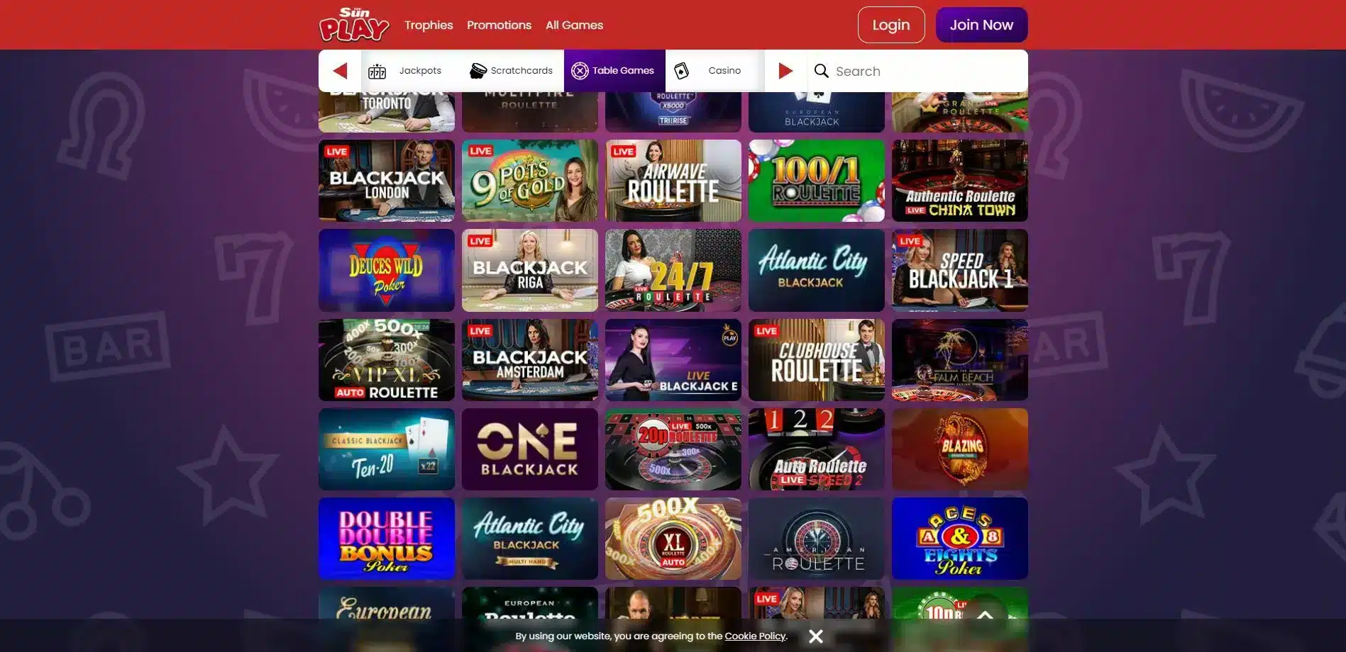 The Sun Play Casino - Live Casino & Table Games