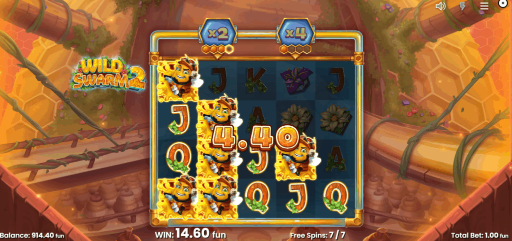 Wild Swarm 2 Free Spins