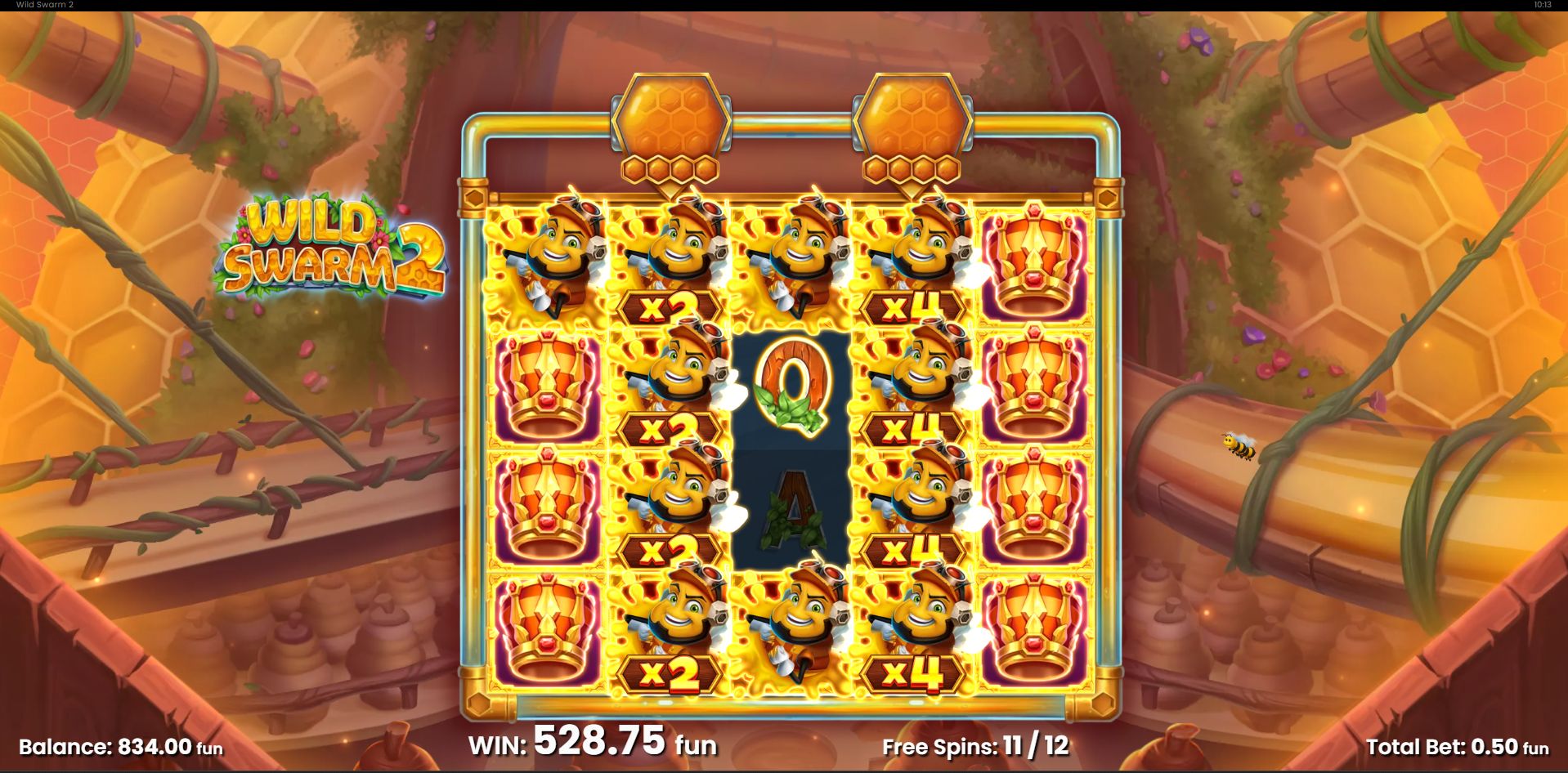 Wild Swarm 2 free spins