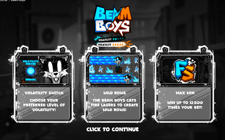 Beam Boys Welcome Page