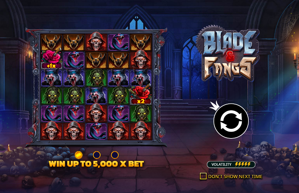 Blade Fangs Welcome Page