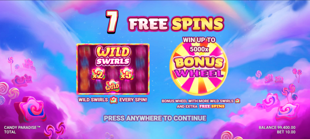 Candy Paradise Free Spins