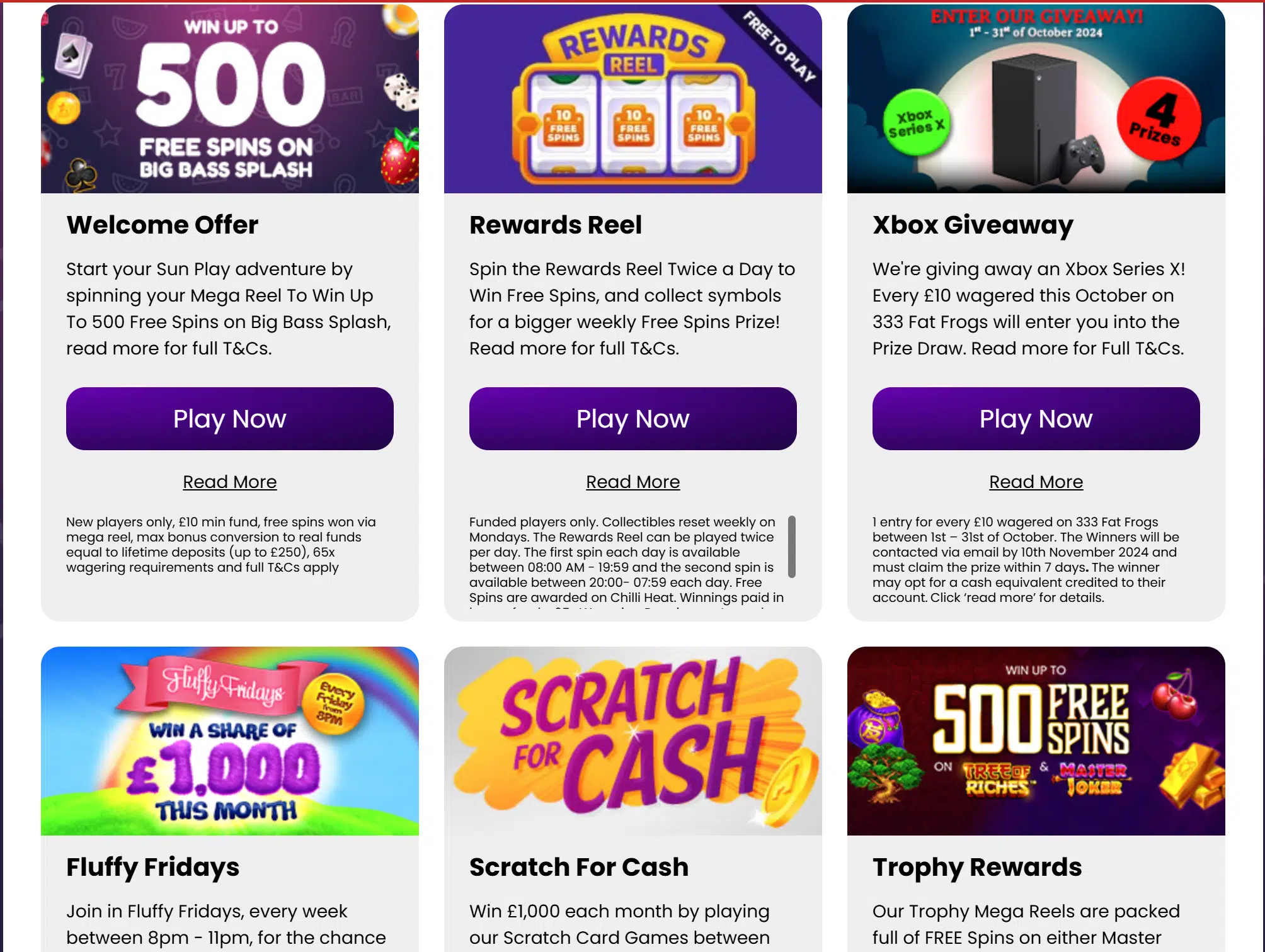sunplay promos
