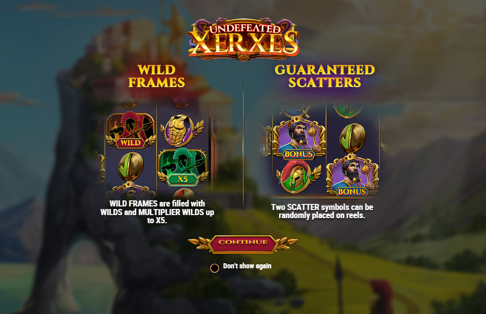 Undefeated Xerxes Welcome Page