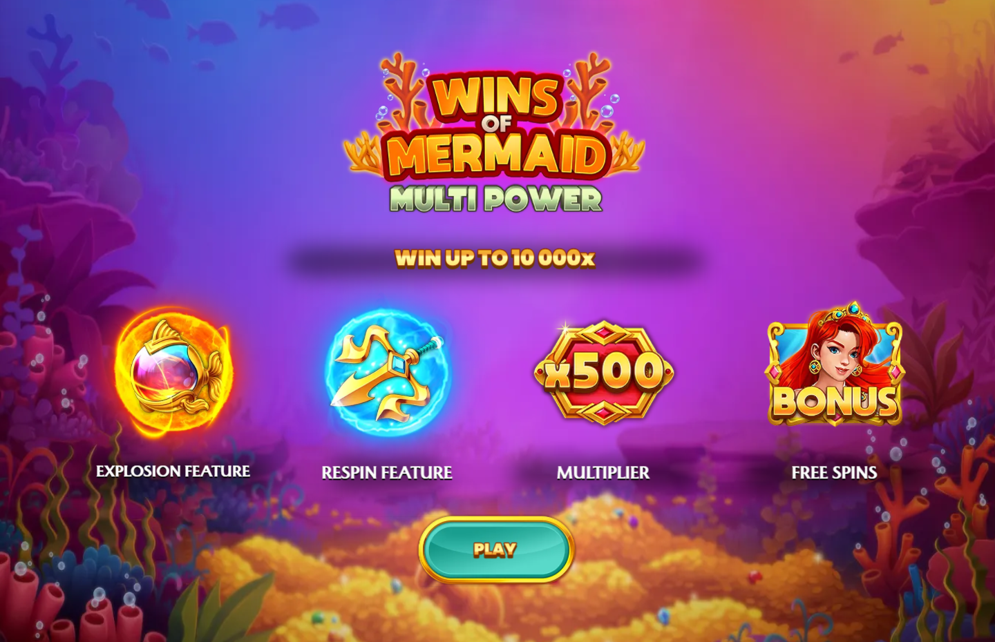 Wins of Mermaid Multipower Welcome Page