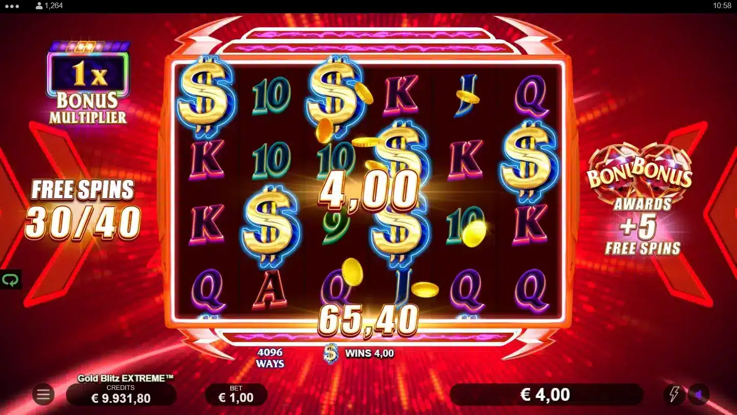 Gold Blitz Extreme Free Spins