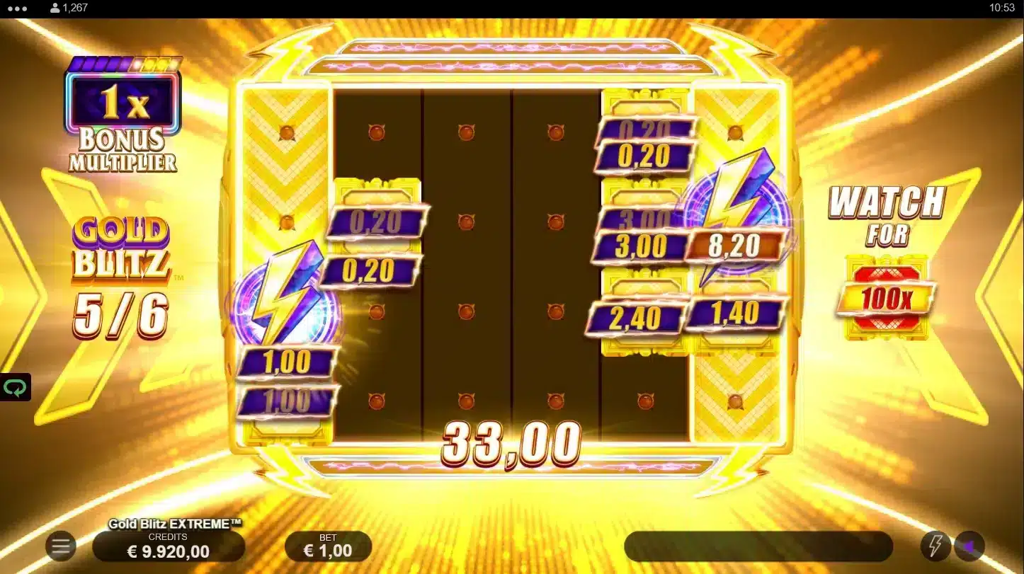 Gold Blitz Extreme - Gold Blitz Feature