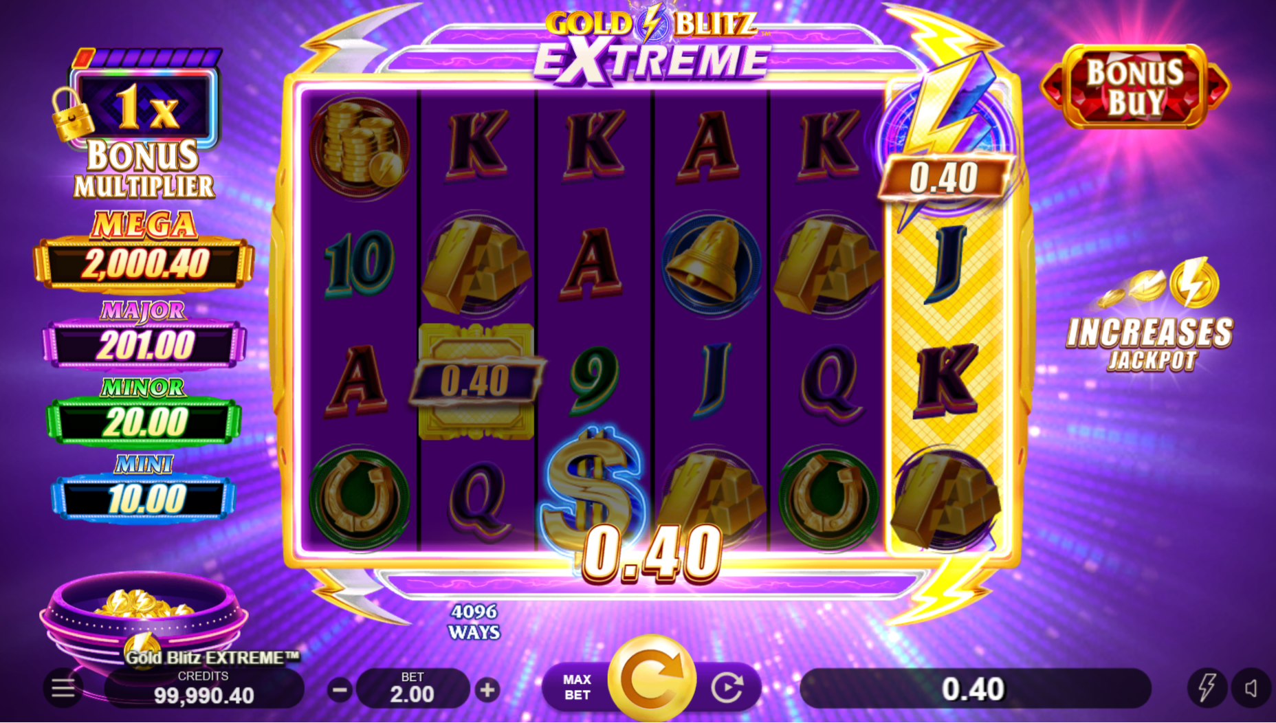Gold Blitz Extreme Jackpots