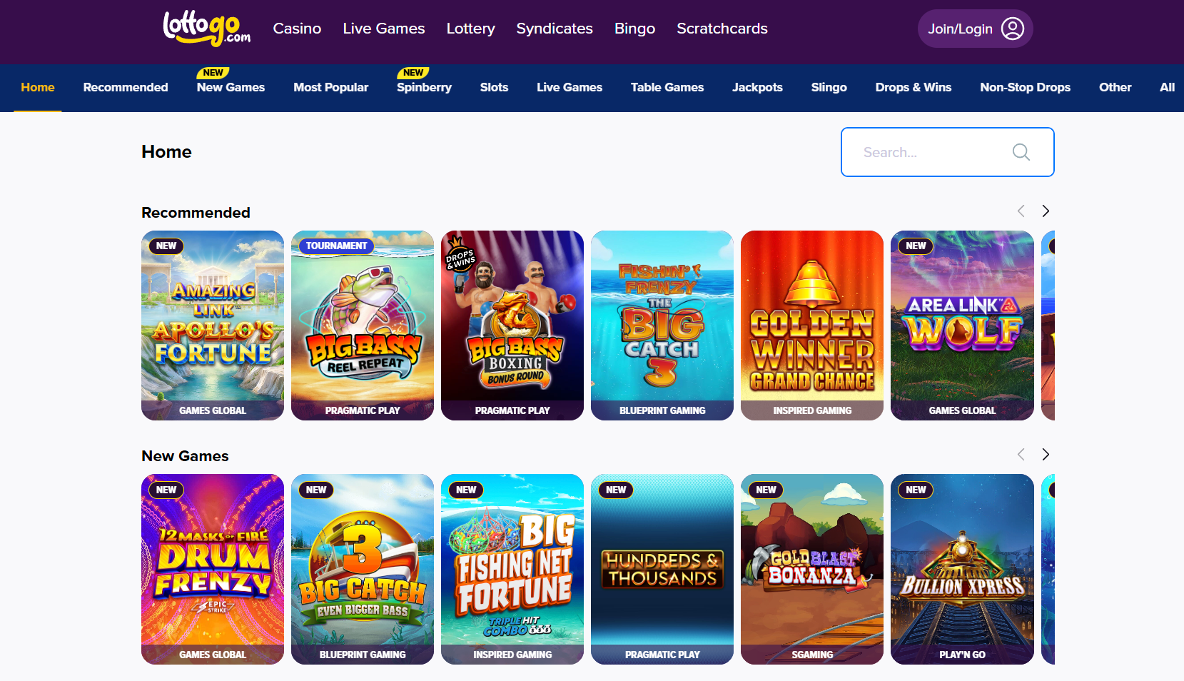 lottogo homepage
