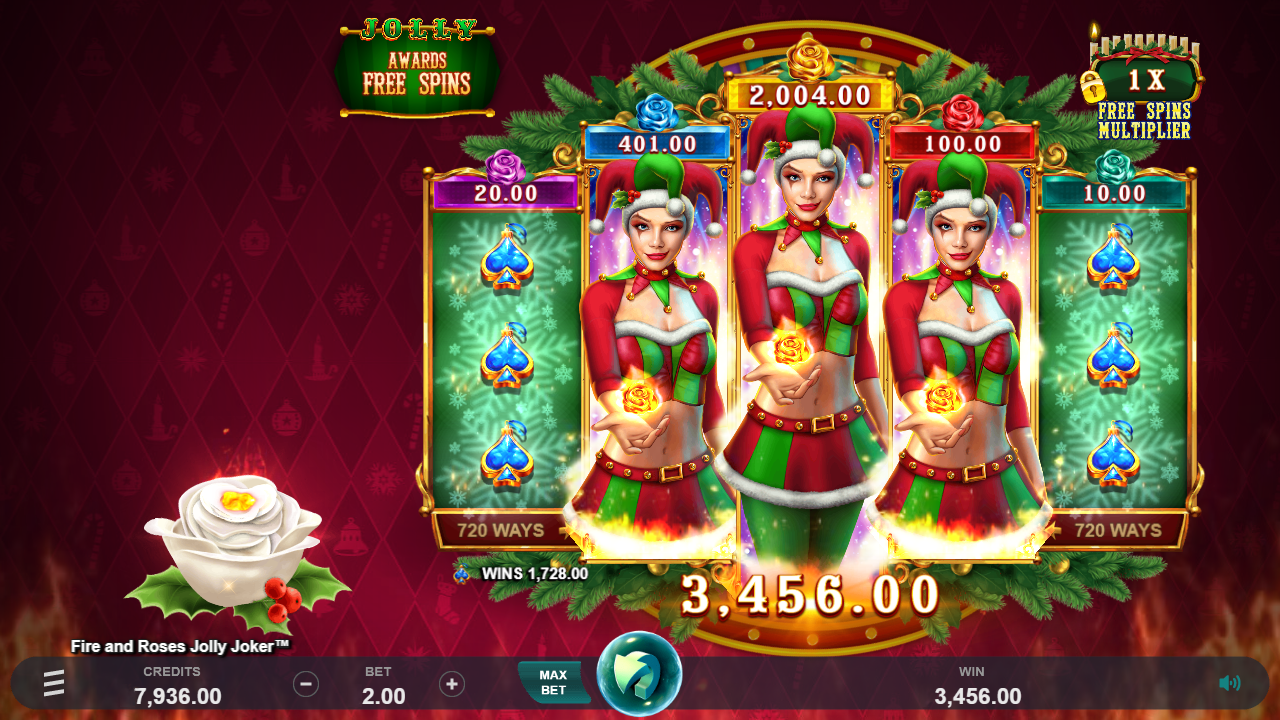 Fire and Roses Jolly Joker Big Win