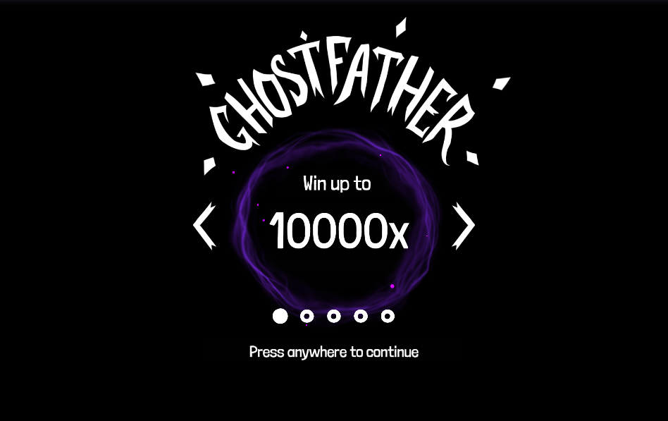 Ghost Father Welcome Page
