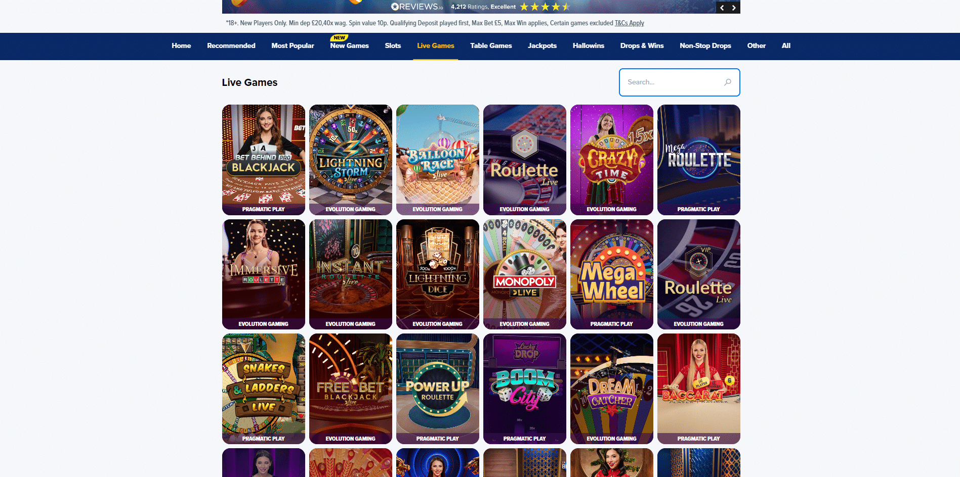 lottogo live casino