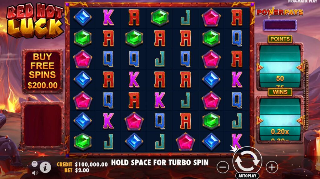 red hot luck slot screenshot 1