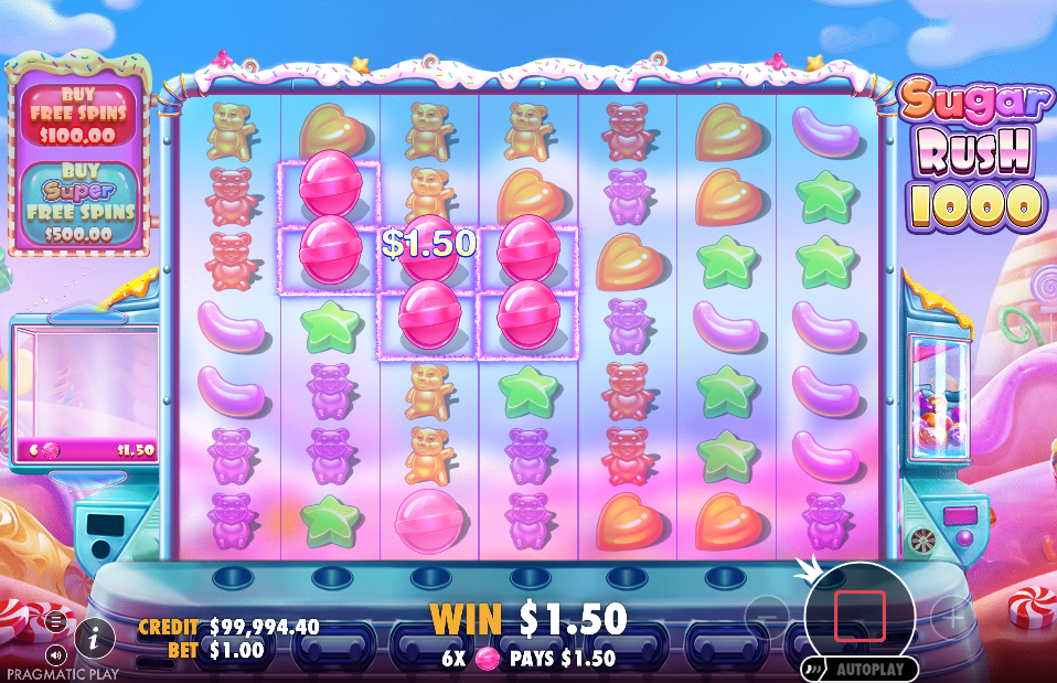 Sugar Rush 1000 Big Win