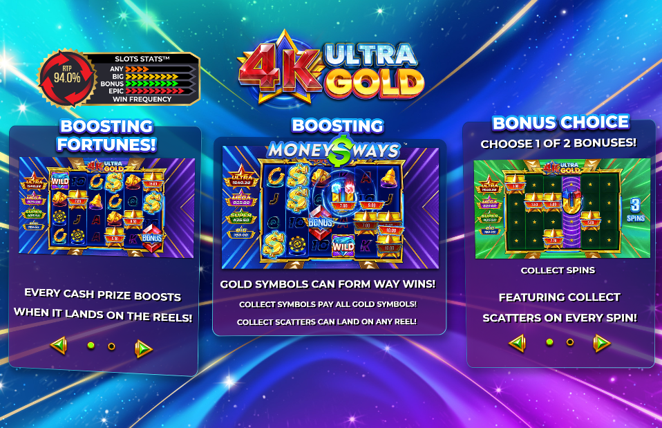 4K Ultra Gold Welcome Page