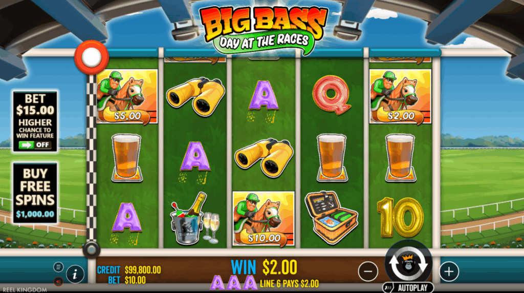 Big Bass Day at the Races Base Game