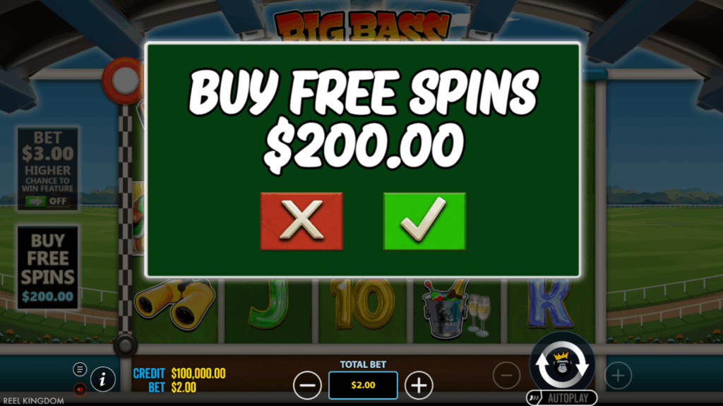 Big Bass Day at the Races Buy Free Spins
