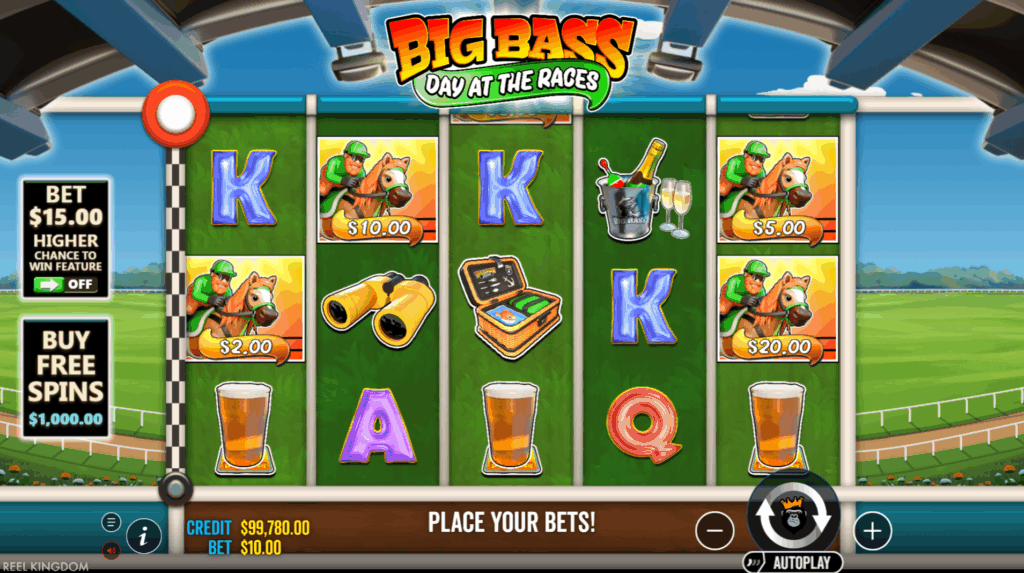 Big Bass Day at the Races Money Symbol