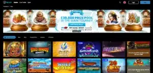 Neptune Play Casino Homepage