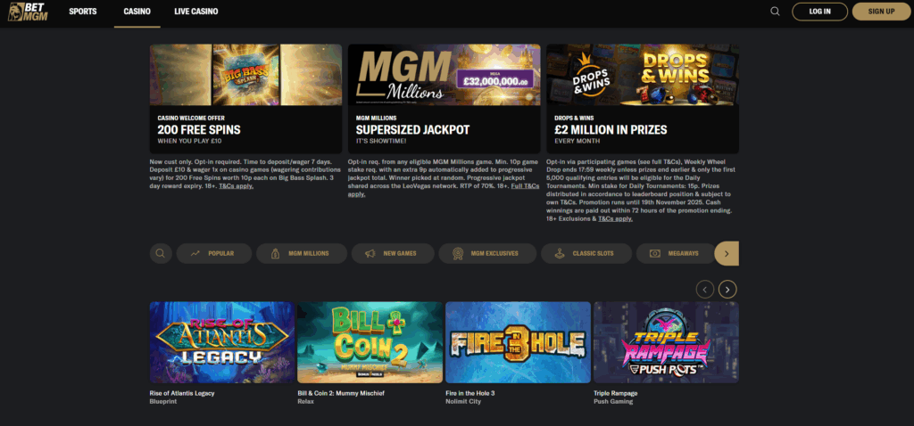 casino homepage betmgm