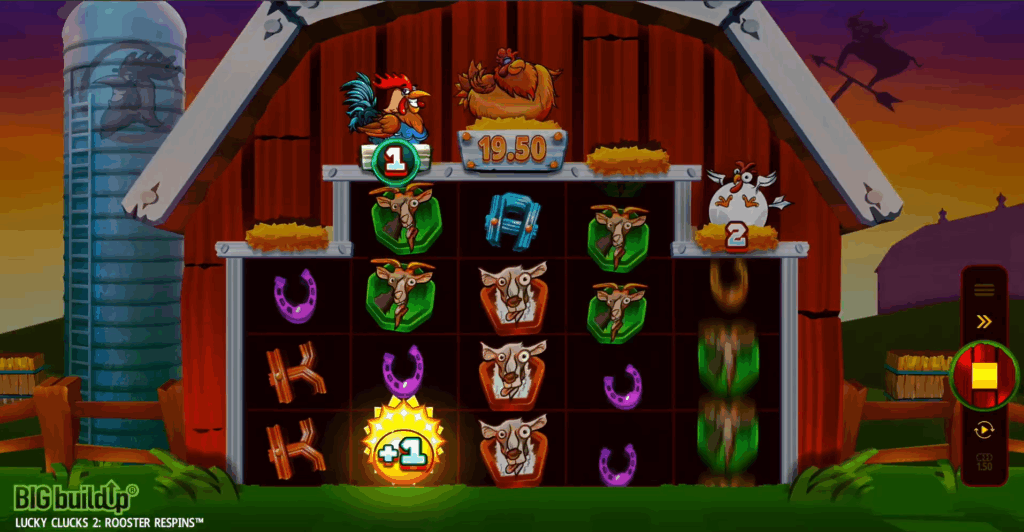Lucky Clucks 2 Rooster Respins Base Game
