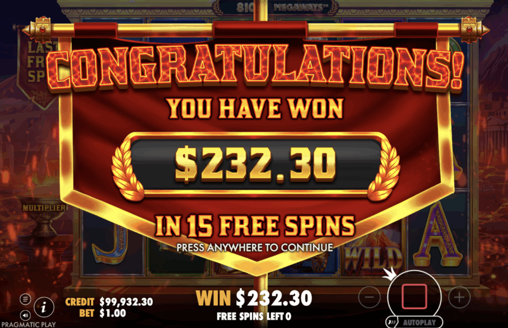 Pompeii Megareels Slot