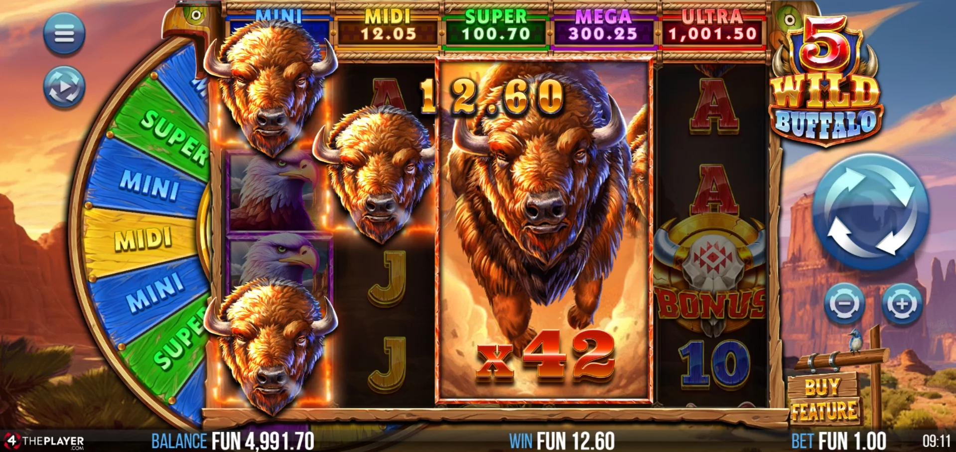 5 Wild Buffalo - Buffalo Thunder Feature