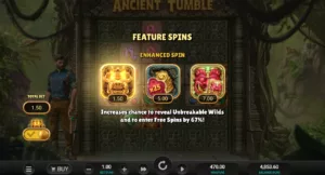 Ancient Tumble - Feature Spins Options