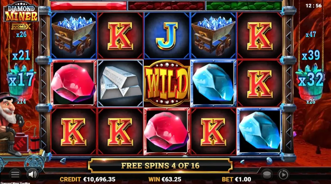 Diamond Miner DuoMax - Free Spins