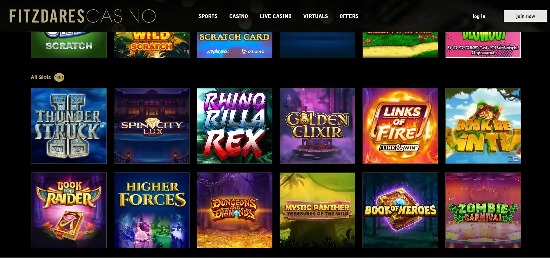 Fitzdares Casino Slots