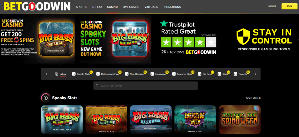 betgoodwin homepage
