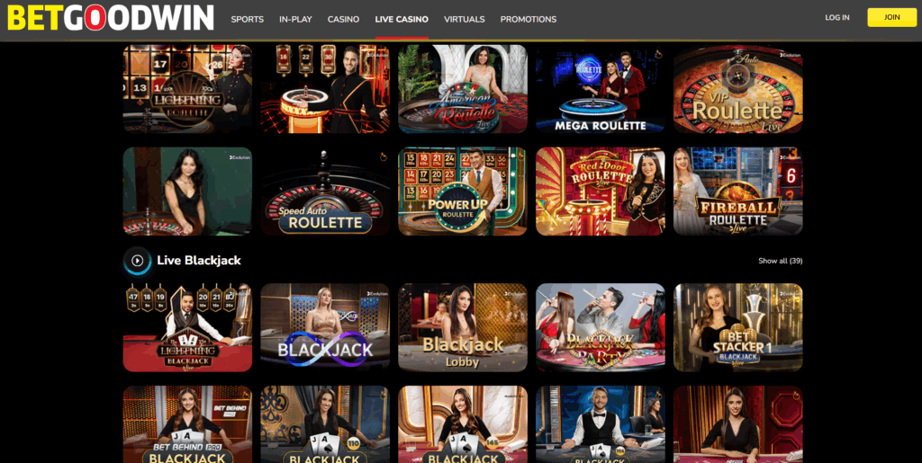 betgoodwin live casino