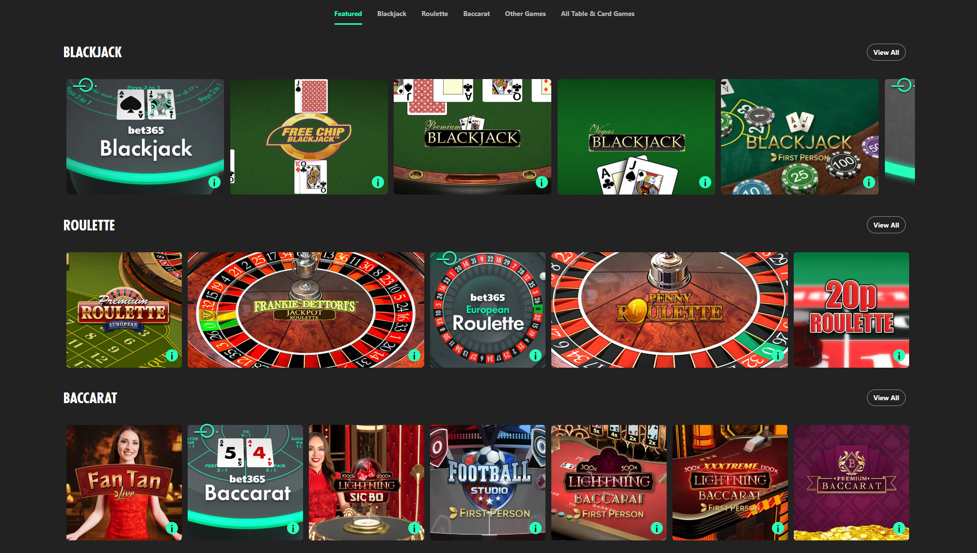 bet365 live casino