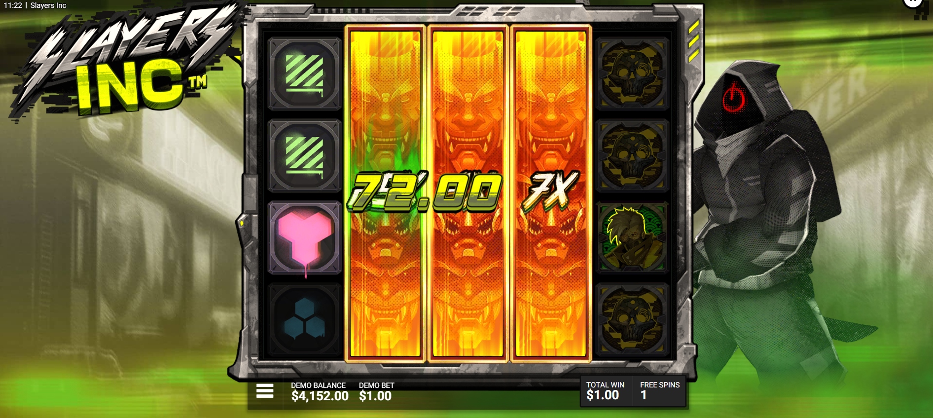 Slayers Inc - Rise of the Syndicate Free Spins