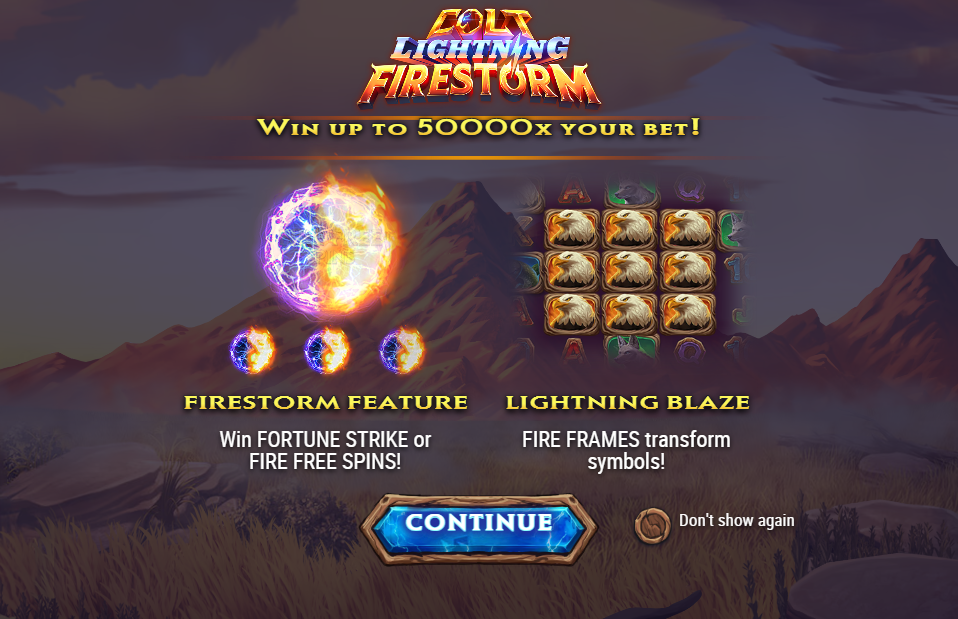 Colt Lightning Firestorm Welcome Page