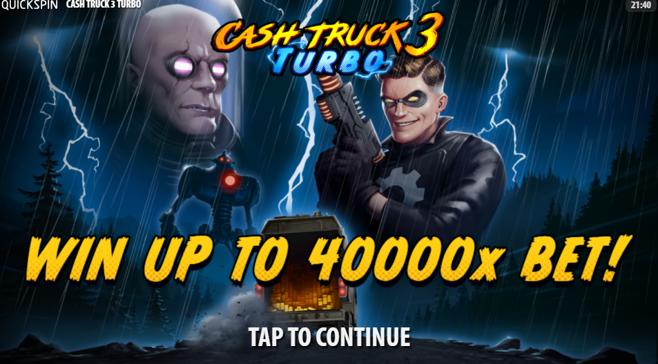 Cash Truck 3 Turbo Welcome Page