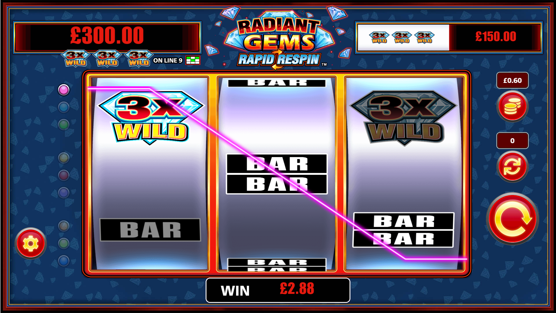 Radiant Gems Rapid Respin Big Win