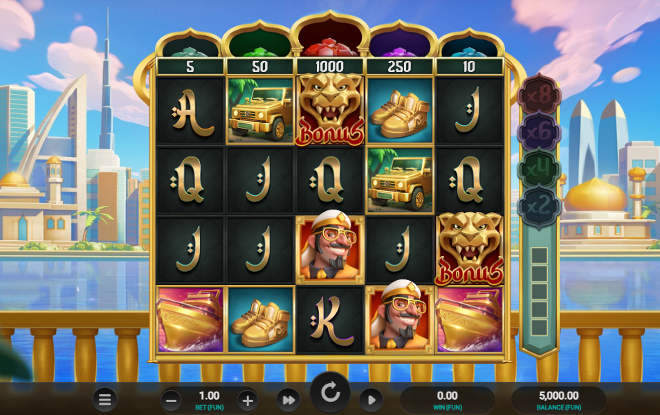 Sultan Spins Base Game