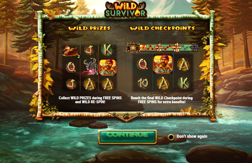 Wild Survivor Welcome Page