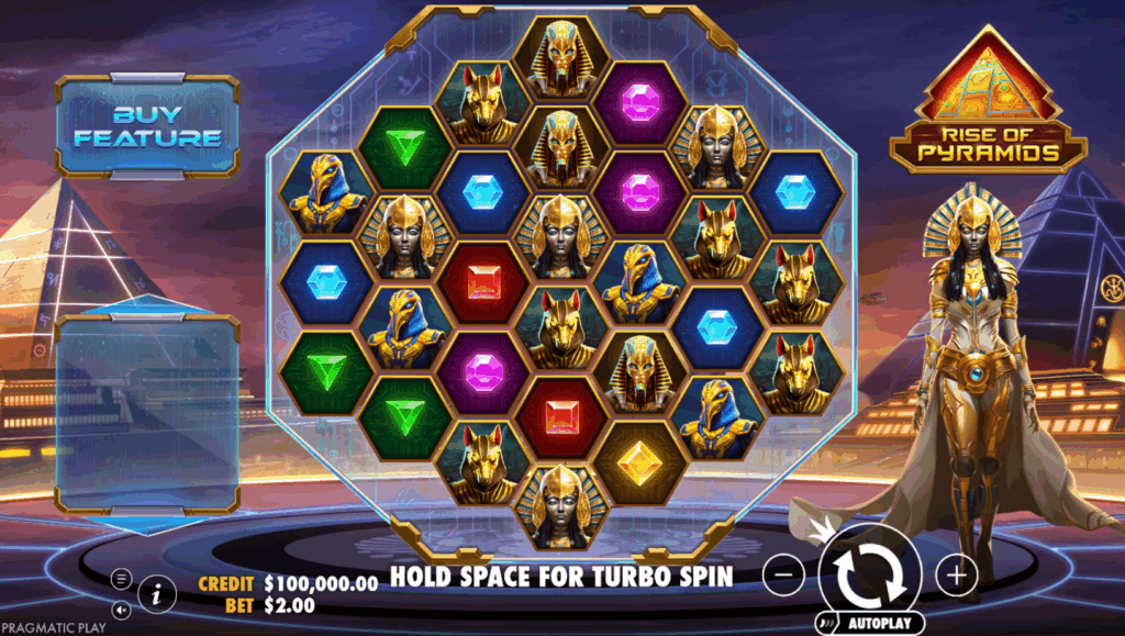 Base Game & Features on rise of pyraminds