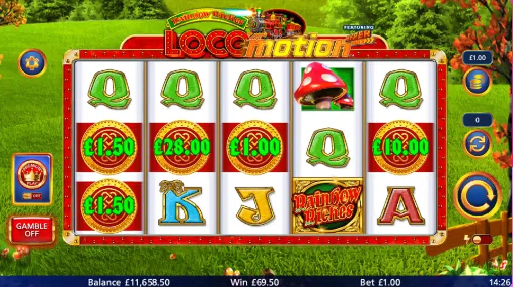 Rainbow Riches Locomotion - Base Game
