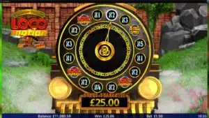 Rainbow Riches Locomotion - Gamble Wheel