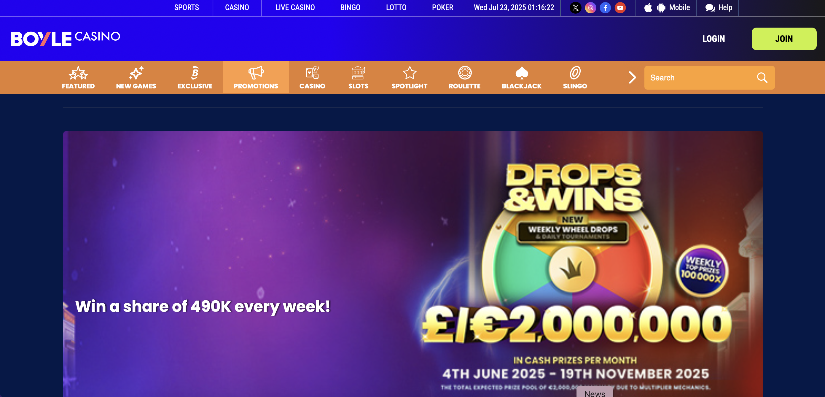 Boyle Casino Promotions