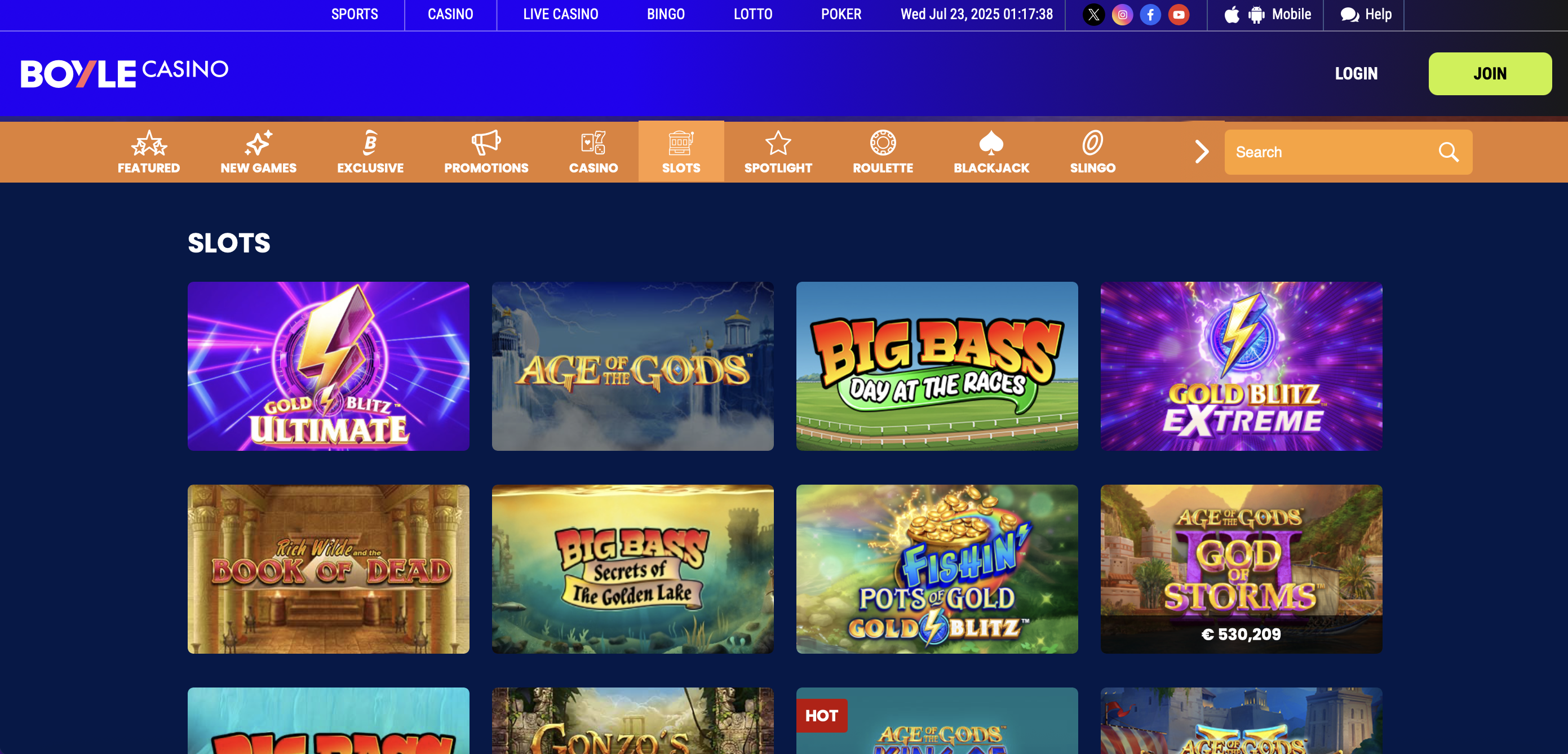 Boyle Casino Slots