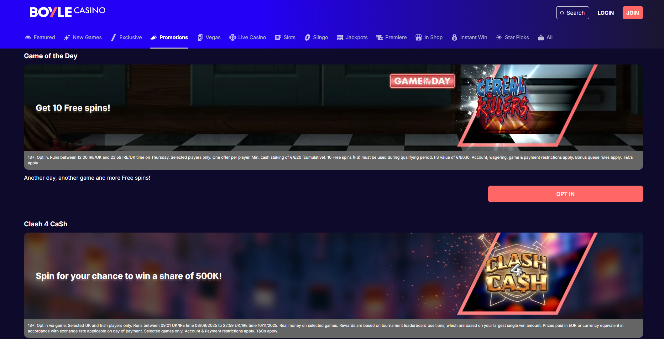 boyle casino promotions