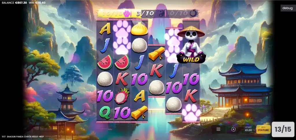 Shoalin Panda Chaos Reels - Free Spins