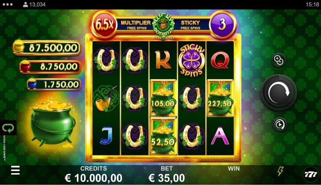 Lucky Bonanza Cash Spree Base Game