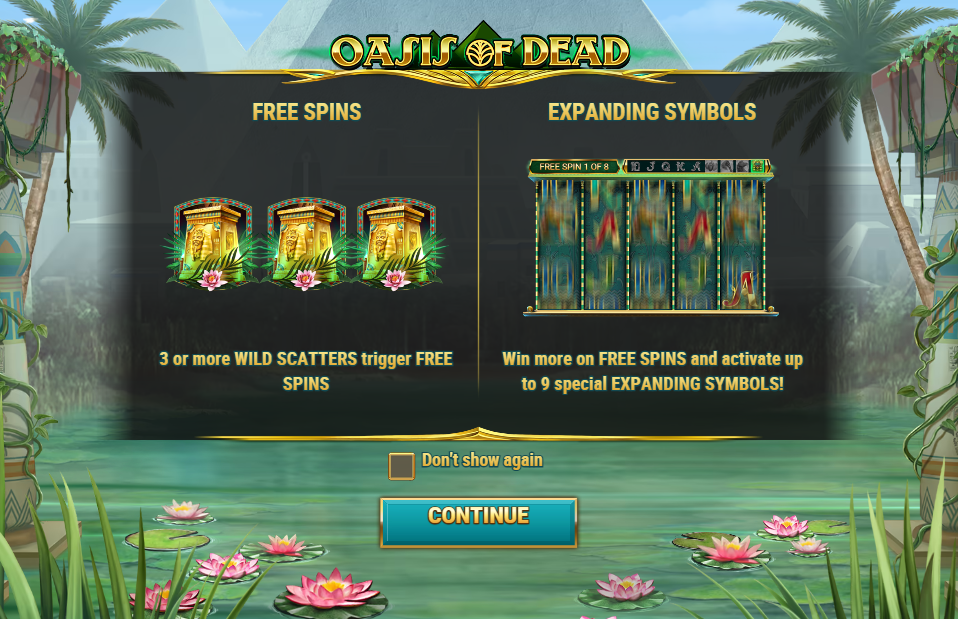 Oasis of Dead Welcome Page