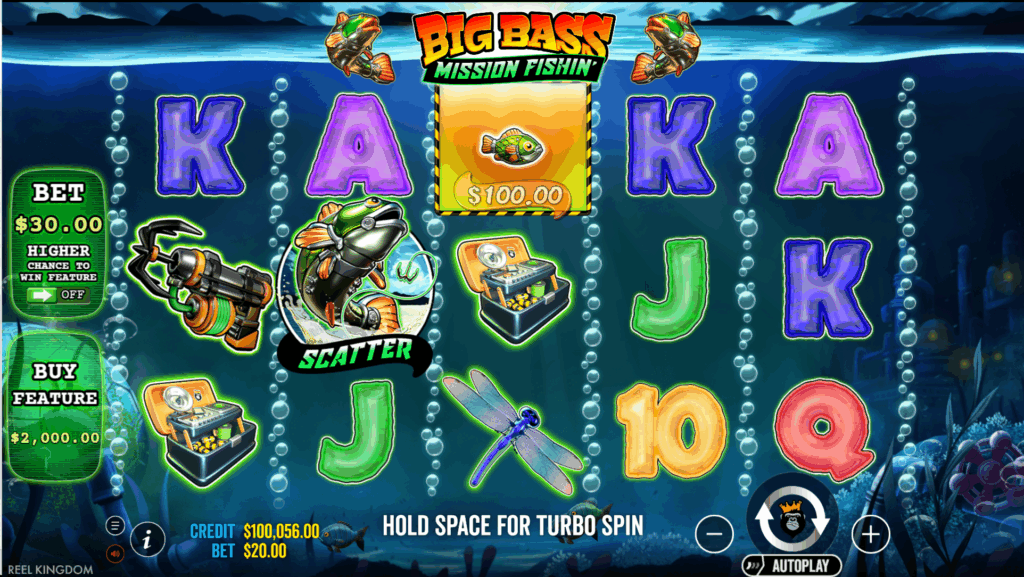 Big Bass Mission Fishin' Base Game